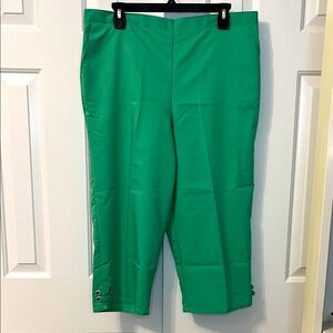 Alfred Dunner Green Capri‎ Size 16